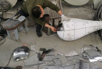 村口飛機(jī)雕塑 啞光景觀擺件 公園雕塑