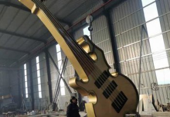 創意吉他雕塑 啞光景觀小品 公園雕塑