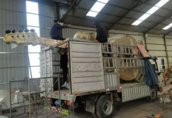 鋼管吉他雕塑 異形噴水小品 農村雕塑