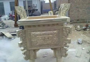 草地福鼎雕塑 現代校園小品 大型雕塑