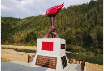 別墅區火焰雕塑 大型別墅區擺件 剪影雕塑