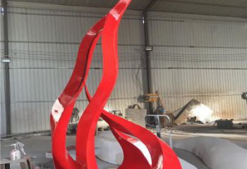 住宅小區(qū)火焰雕塑 啞光景觀擺件 公園雕塑