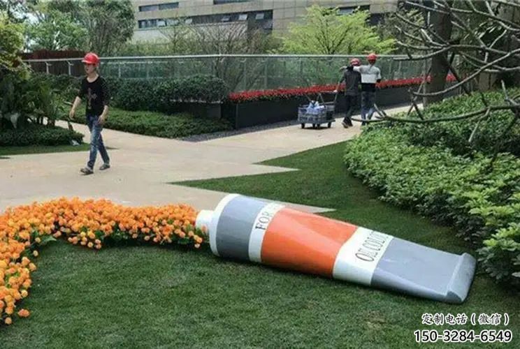 創(chuàng)意牙膏雕塑 公園雕塑 彩繪雕塑擺件