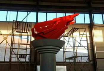 大型火炬雕塑 歐式步行街擺件 彩繪雕塑