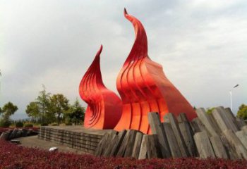 室內(nèi)火炬雕塑 仿真景觀擺件 大型雕塑