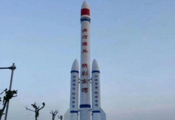 政府火箭雕塑 仿真景觀擺件 烤漆雕塑