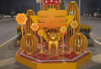 公園文字雕塑 戶外景觀擺件 抽象雕塑