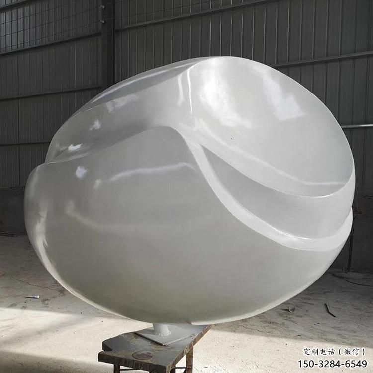 鋼管雞蛋雕塑 異形噴水小品 農(nóng)村雕塑