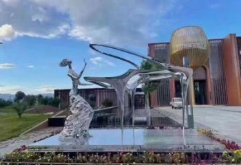 抽象鋼琴雕塑 啞光景觀小品 室內雕塑