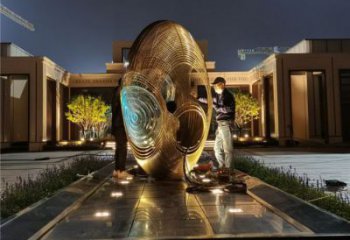 烤漆雞蛋雕塑 鋼管景觀小品 室內雕塑