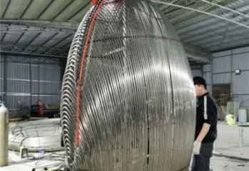 現代雞蛋雕塑 大型別墅區擺件 博物館雕塑