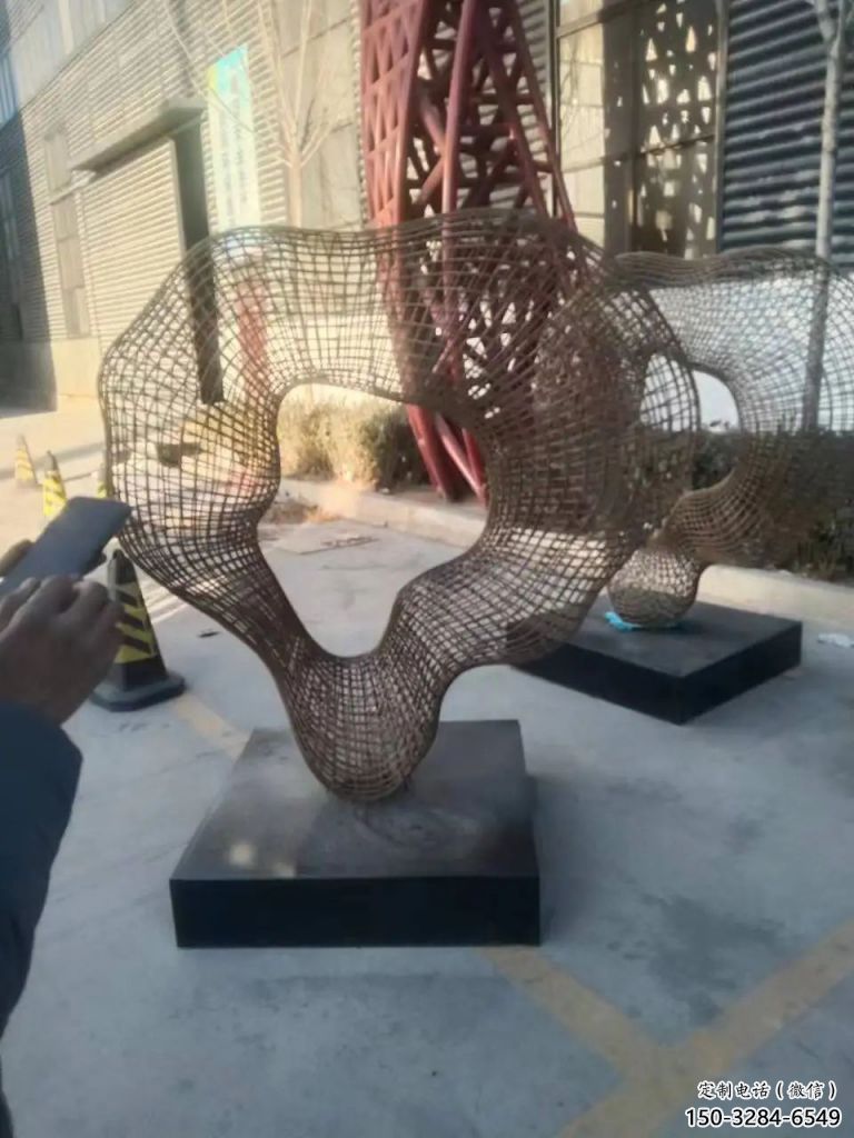 賓館飄帶雕塑 烤漆大型擺件 歐式雕塑