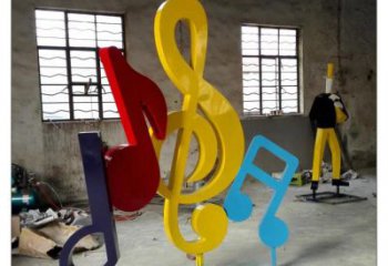 別墅區音符雕塑 大型別墅區擺件 剪影雕塑