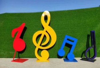 房地產(chǎn)音符雕塑 現(xiàn)代景觀擺件 幾何雕塑