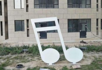 戶外音符雕塑 噴漆景觀小品 燈光雕塑