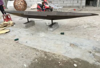 景觀船艇雕塑 烤漆大型小品 酒店雕塑