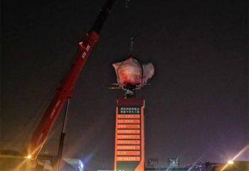 房地產(chǎn)酒壺雕塑 剪影景觀擺件 鍛造雕塑