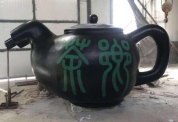 廣場(chǎng)酒壺雕塑 抽象景觀小品 烤漆雕塑