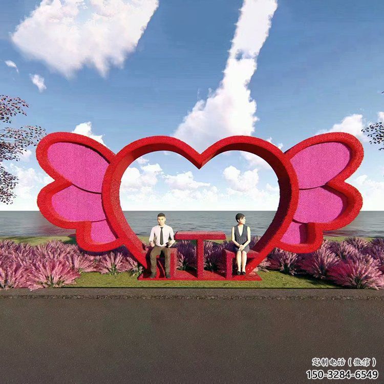 街道凳子雕塑 現(xiàn)代景觀(guān)擺件 彩繪雕塑