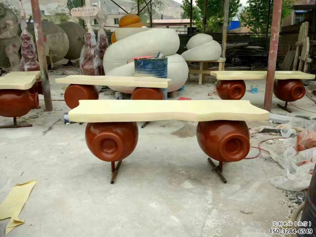 街頭凳子雕塑 大型別墅區(qū)擺件 鋼管雕塑