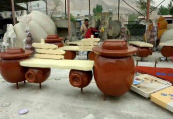 凳子雕塑 彩繪剪紙小品 現代雕塑