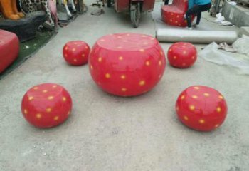 廣場(chǎng)凳子雕塑 抽象景觀(guān)小品 烤漆雕塑