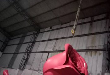 公園玫瑰雕塑 創(chuàng)意企業(yè)擺件 美陳雕塑
