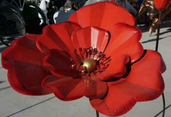 公園玫瑰雕塑 戶外景觀擺件 抽象雕塑