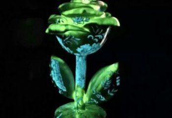 酒店玫瑰雕塑 景觀美陳花朵雕塑 現(xiàn)代雕塑