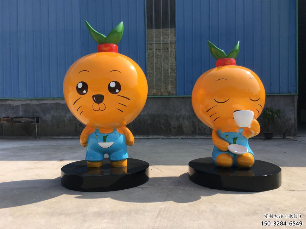 廣場橙子雕塑 公園仿真雕塑 抽象擺件