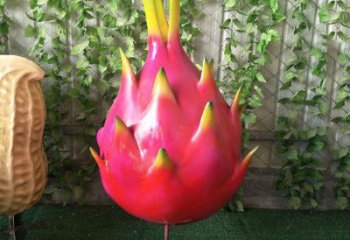 創意火龍果雕塑 步行街店門口雕塑 水果小品