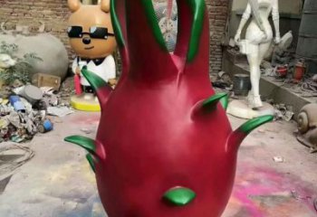 店門口火龍果雕塑 創意景觀雕塑 仿真擺件