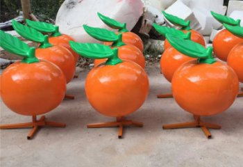 仿古橙子雕塑 庭院彩繪雕塑 田間小品