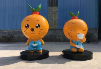 廣場(chǎng)橙子雕塑 公園仿真雕塑 抽象擺件