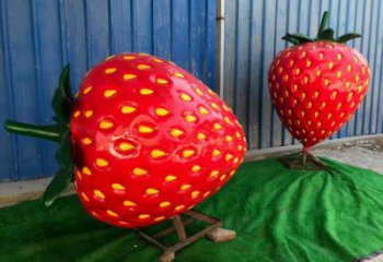 大型草莓雕塑 門口創(chuàng)意雕塑 售樓處小品