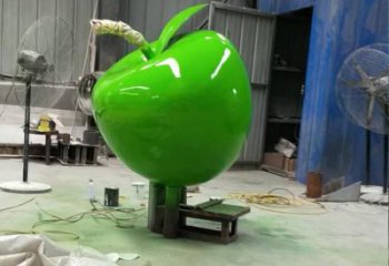 酒店蘋果雕塑 景觀美陳果蔬雕塑 現(xiàn)代水果雕塑