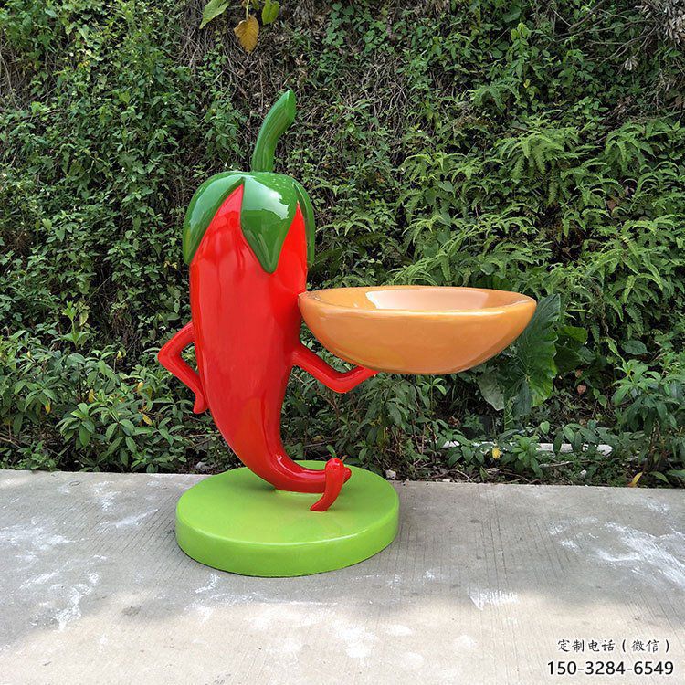 田間辣椒雕塑 彩繪仿真雕塑 園林?jǐn)[件