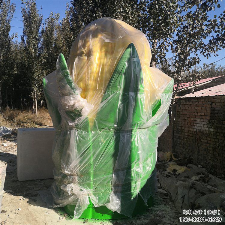 房地產玉米雕塑 現代景觀擺件 幾何雕塑