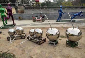 鑄造櫻桃雕塑制造商 中式村口擺件 景觀雕塑