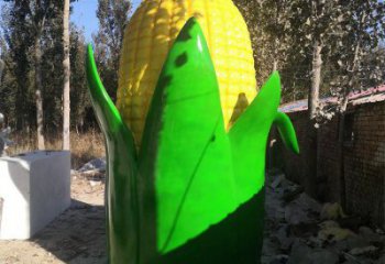 別墅區(qū)玉米雕塑 大型別墅區(qū)擺件 剪影雕塑