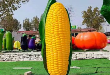 大門口玉米雕塑 發(fā)光公園農(nóng)作物雕塑 仿真雕塑