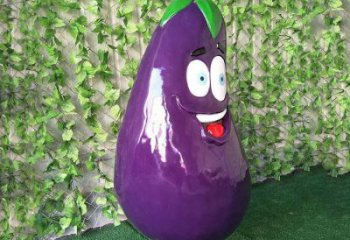 創(chuàng)意茄子雕塑 步行街店門口雕塑 水果小品