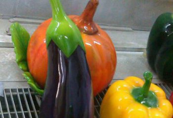 店門口茄子雕塑 創(chuàng)意景觀雕塑 仿真擺件