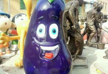 仿真茄子雕塑 酒店公園雕塑 風(fēng)景區(qū)擺件