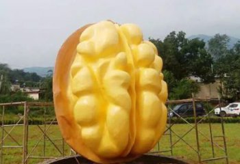 創意核桃雕塑 景觀農作物雕塑 公園雕塑