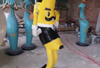 城市香蕉雕塑 風景區彩繪雕塑 抽象擺件