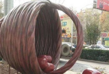 現(xiàn)代紅棗雕塑 大型別墅區(qū)擺件 博物館雕塑