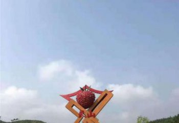 公園荔枝雕塑 酒店門口雕塑 彩繪擺件