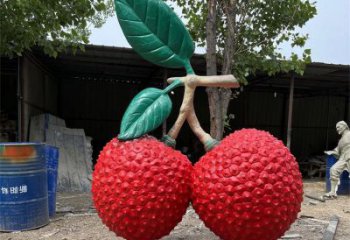 農村荔枝雕塑 抽象藝術擺件 烤漆雕塑