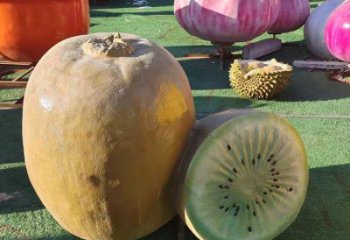 大門口獼猴桃雕塑 發光公園水果雕塑 仿真雕塑